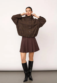 OlvaCC Check Balloon Jacket
