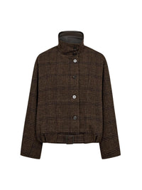 OlvaCC Check Balloon Jacket