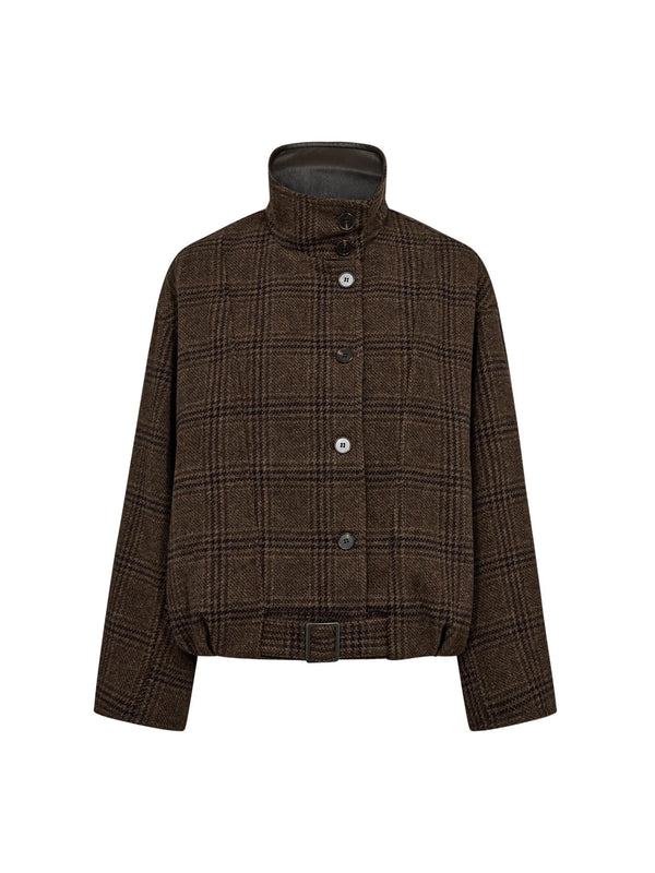 OlvaCC Check Balloon Jacket