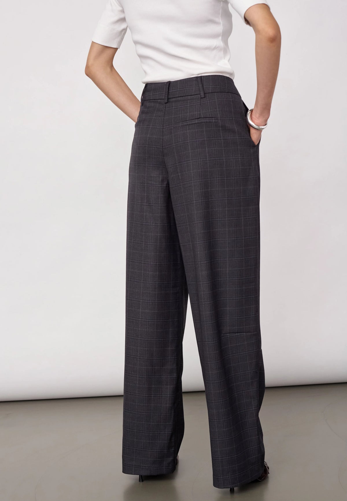 EloraCC Check Barrel Pant