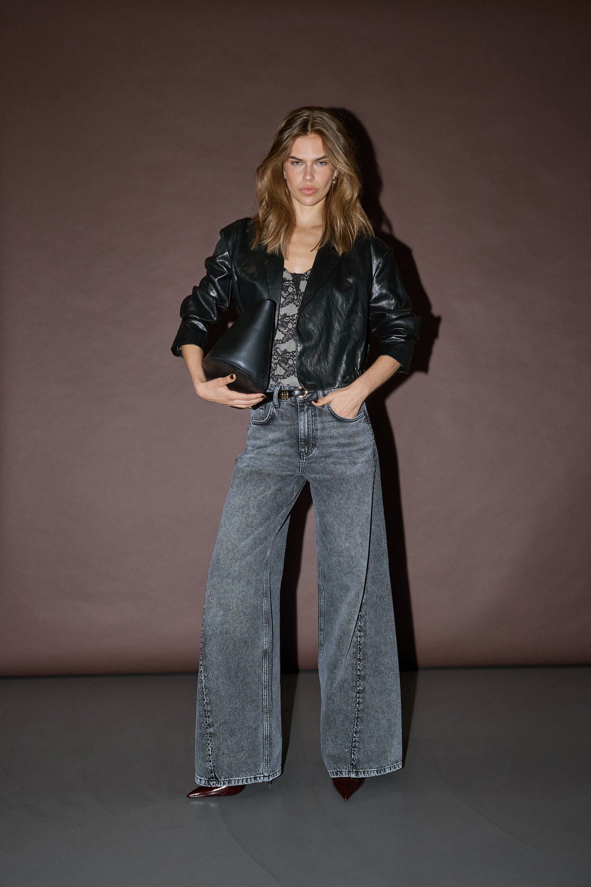 VickyCC Stone Wide Jeans