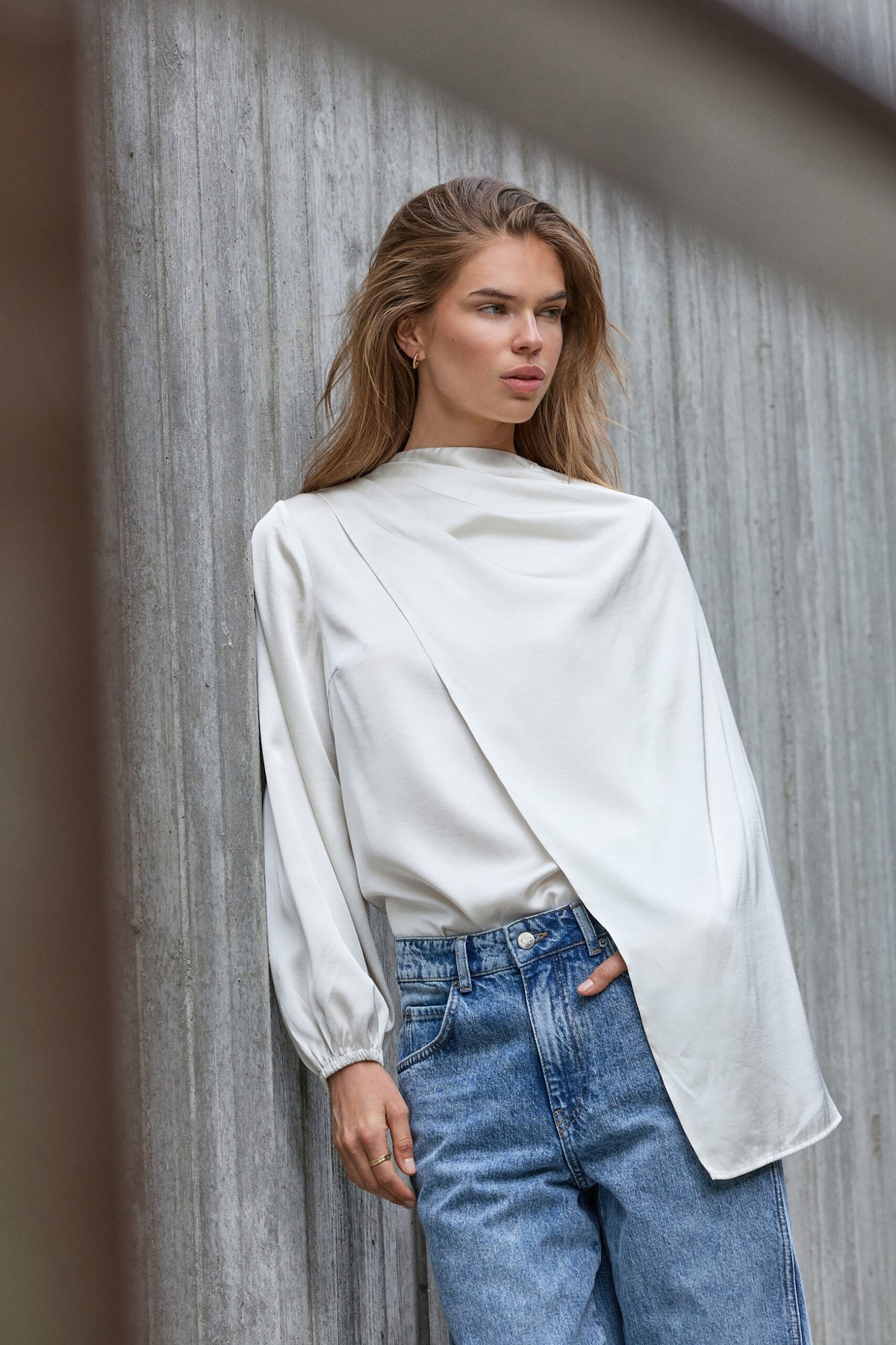 IdunCC Cape LS Blouse