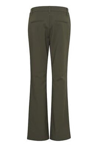 PZBINDY HW Pant Wide Leg - Groen