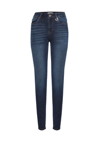 PZEMMELINA HW Jeans Skinny Leg - Blauw
