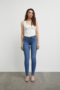 PZEMMELINA HW Jeans Skinny Leg - Blauw