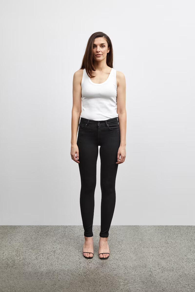 PZEMMELINA HW Jeans Skinny Leg - Zwart
