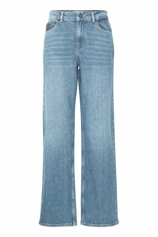 PZVEGA HW Jeans Wide Leg - Blauw