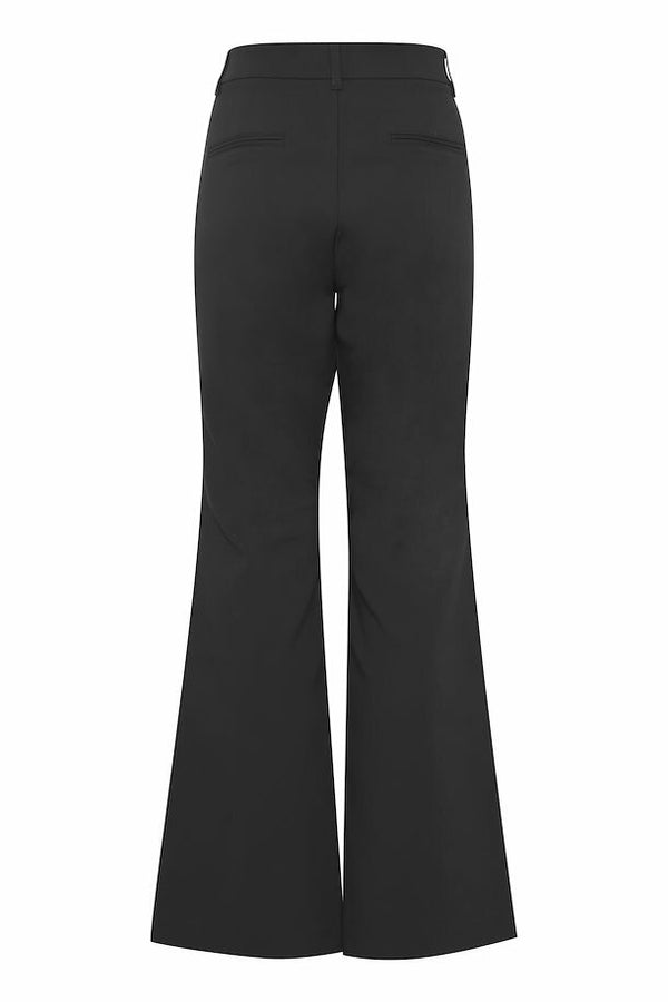 PZBINDY HW Pants Bootcut Leg - Zwart