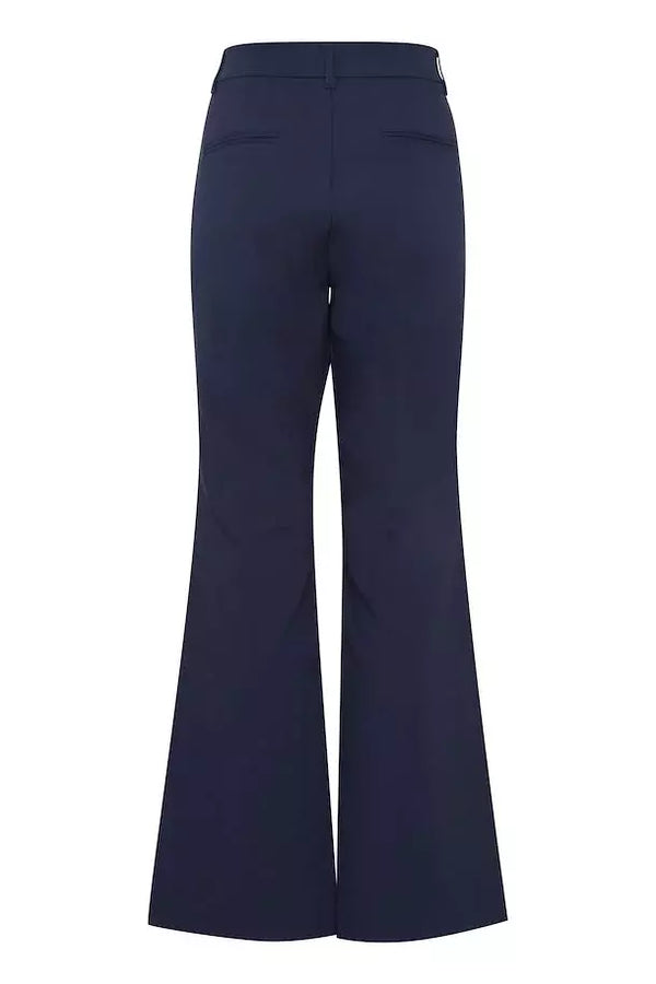 PZBINDY HW Pants Bootcut Leg - Grijs