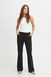 PZBINDY HW Pants Bootcut Leg - Zwart