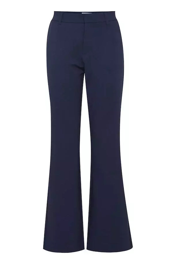 PZBINDY HW Pants Bootcut Leg - Grijs