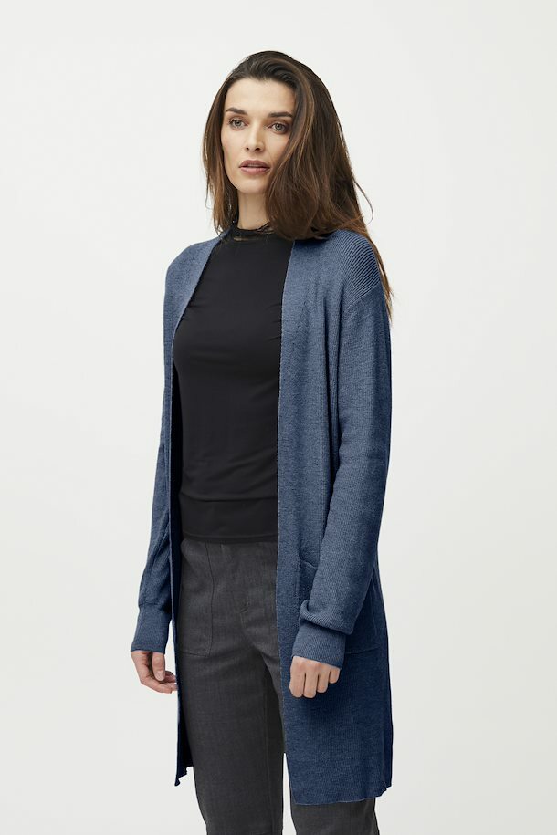 PZMAJKEN Long Cardigan - Blauw