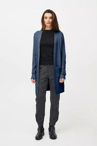 PZMAJKEN Long Cardigan - Blauw