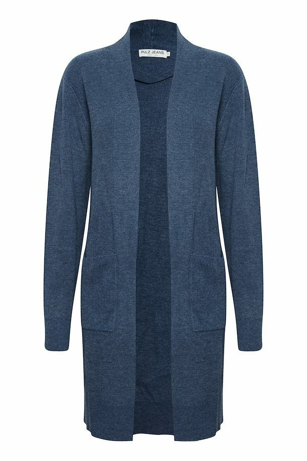 PZMAJKEN Long Cardigan - Blauw