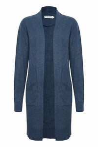 PZMAJKEN Long Cardigan - Blauw