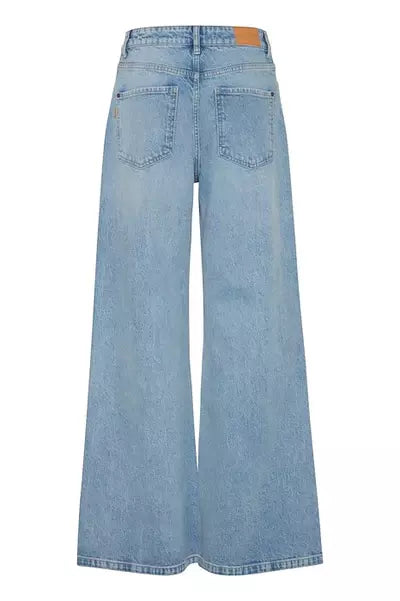 PZMELROSE UHW Jeans Wide Leg - Blauw