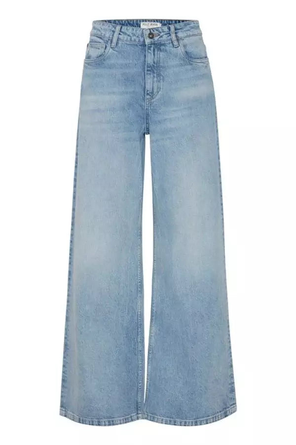 PZMELROSE UHW Jeans Wide Leg - Blauw