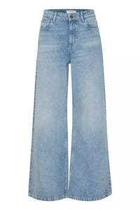 PZMELROSE UHW Jeans Wide Leg - Blauw