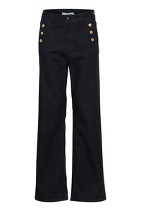 PZMAEVE UHW Jeans Wide Leg - Blauw