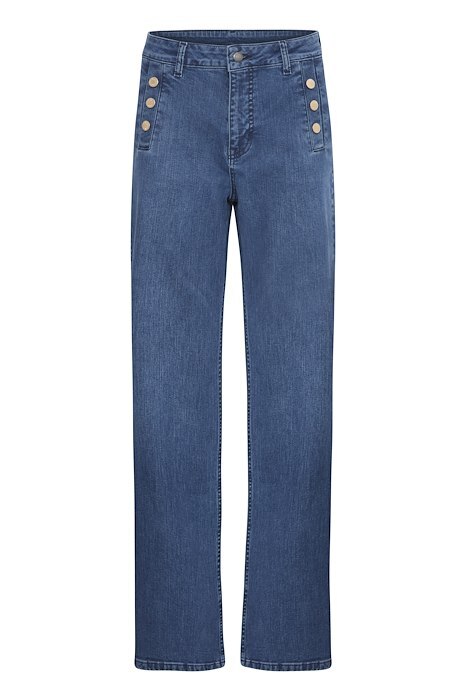 PZMAEVE UHW Jeans Wide Leg - Blauw