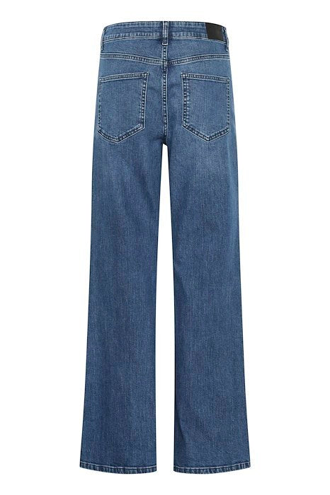 PZMAEVE UHW Jeans Wide Leg - Blauw