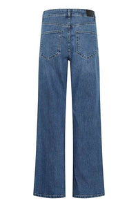 PZMAEVE UHW Jeans Wide Leg - Blauw