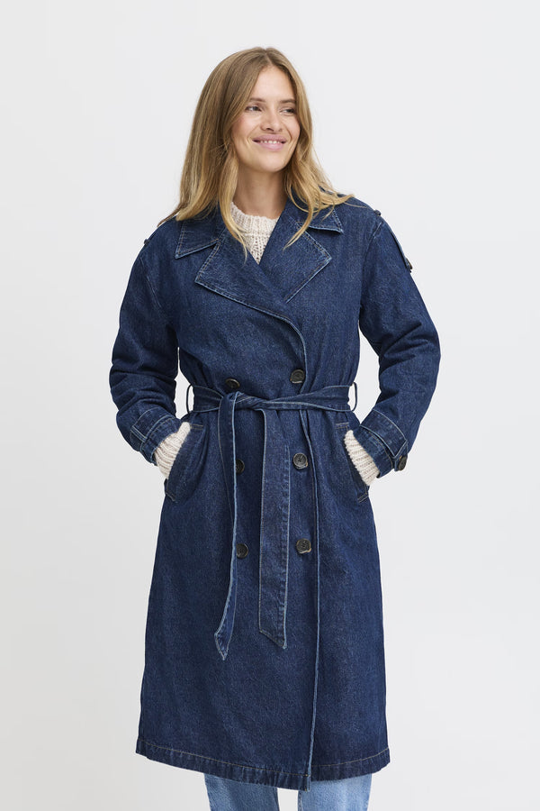 PZHILLARY Trenchcoat Outerwear - Blauw