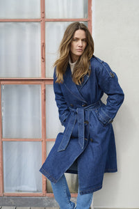 PZHILLARY Trenchcoat Outerwear - Blauw