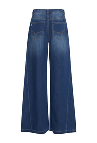 PZINGRID HW Jeans Wide Leg - Blauw