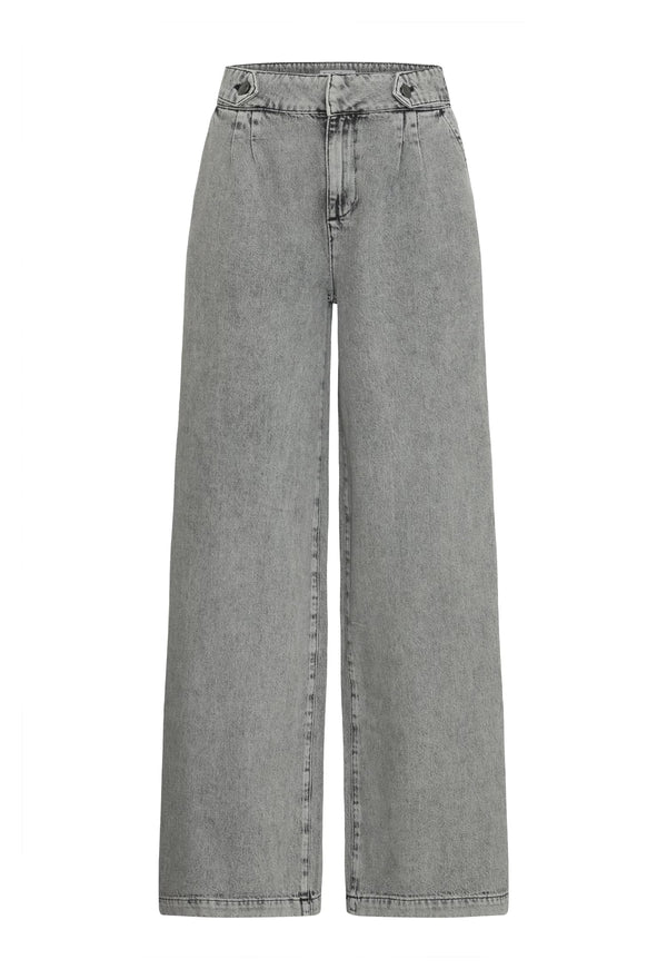 PZVICKY UHW Jeans Wide Leg - Grijs