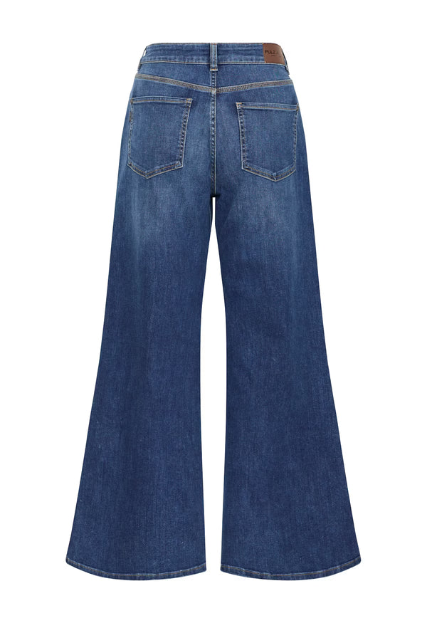 PZREBECCA UHW Wide Leg - Blauw