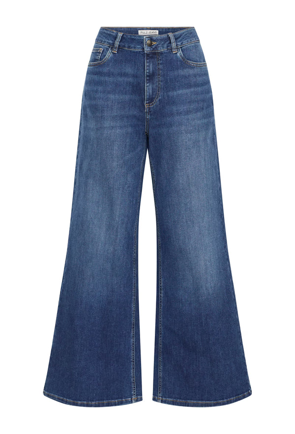 PZREBECCA UHW Wide Leg - Blauw