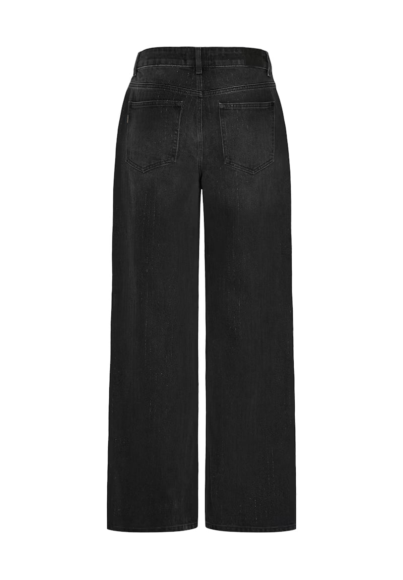 PZVEGA UHW Jeans Wide Leg - Zwart