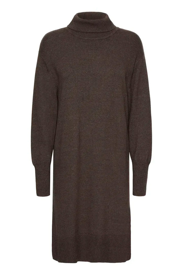 PZSTEFFI Rollneck Dress - Zwart