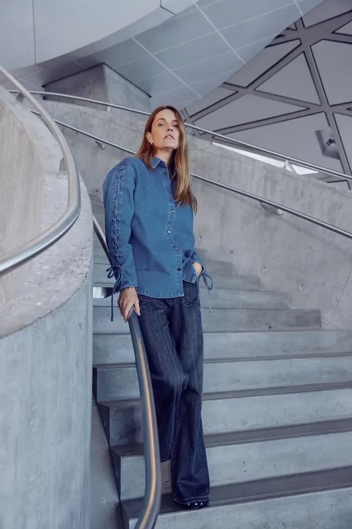 PZADALYN Shirt Jacket - Blauw
