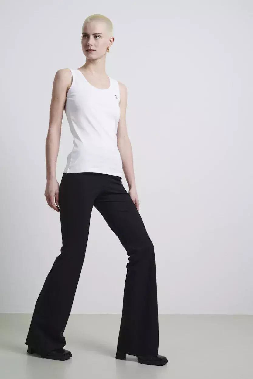 Pants Eliya easy wear flair Technical Je - Zwart