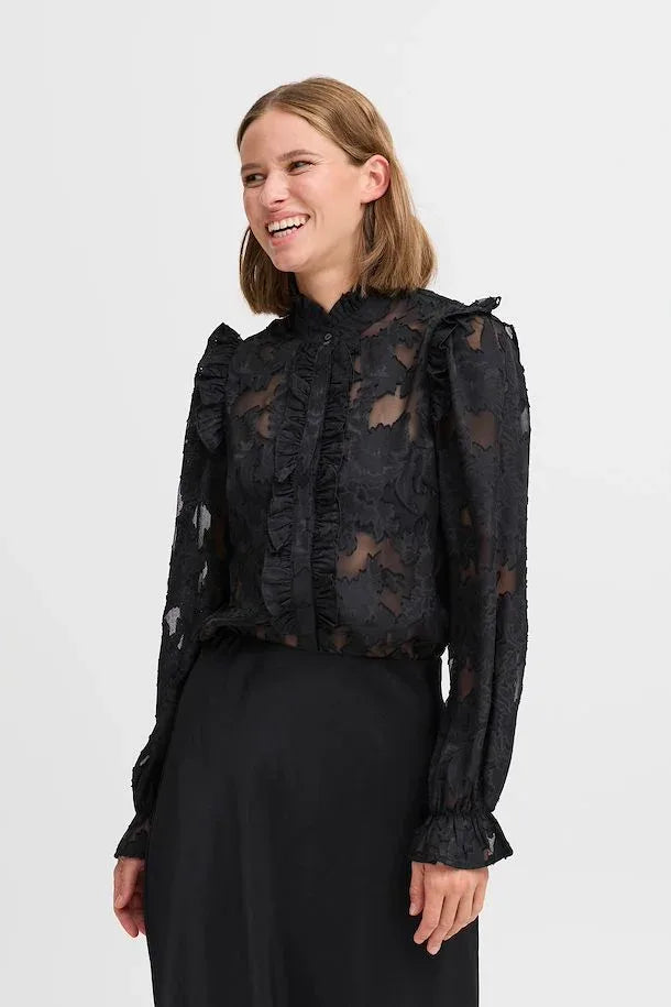 BYIFLOR shirt - Zwart
