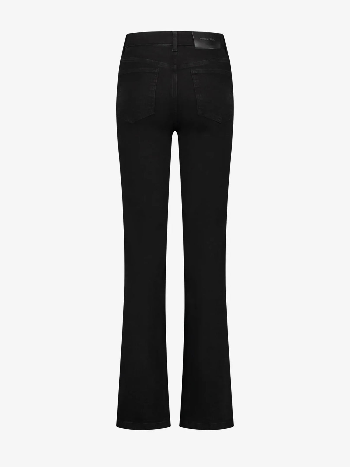 Bella Button Flared Jeans - Zwart