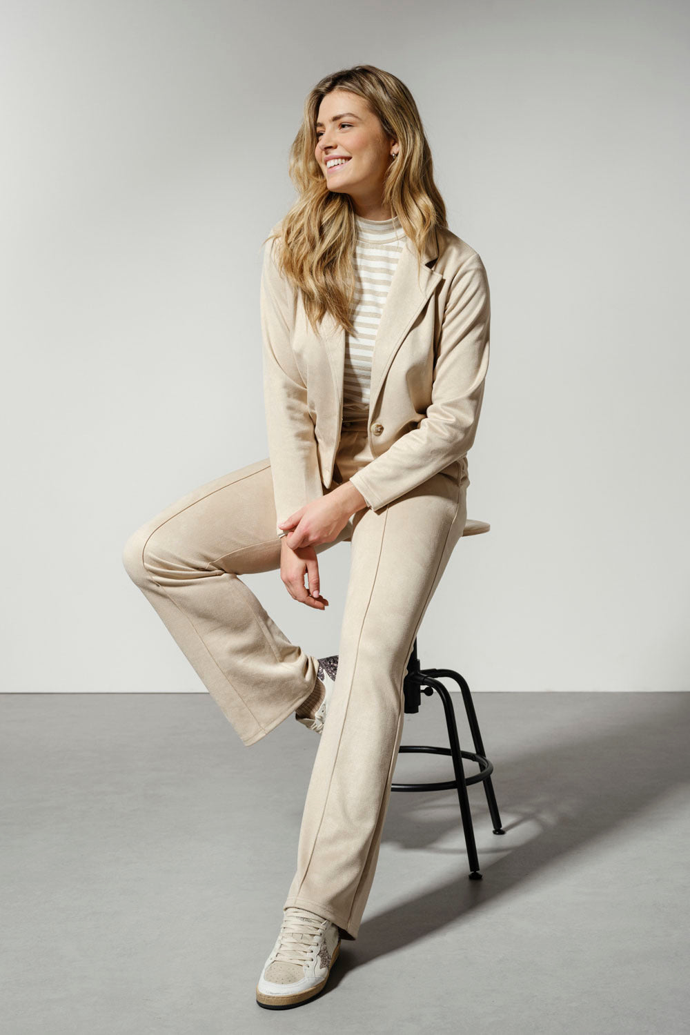 Blazer Suedine - Beige