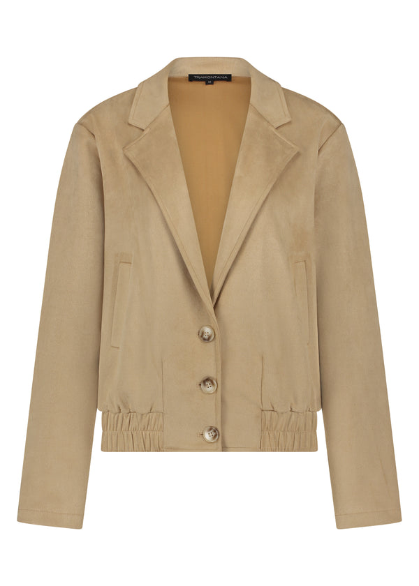 Blazer Suedine - Beige