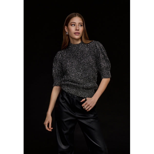 Britney Knit T-shirt - Zilver