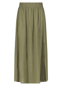Skirt Midi Slit - Groen