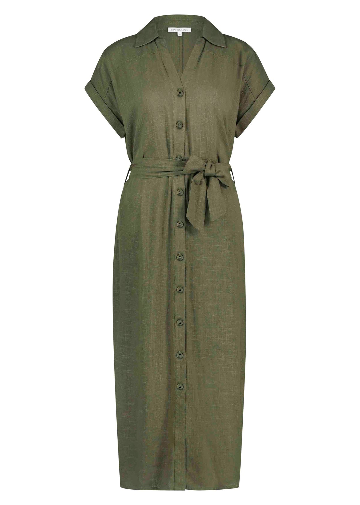 Dress Shirt Belted - Groen