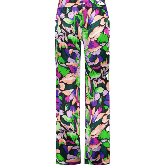 Trousers Wide Leg Satin - Multi