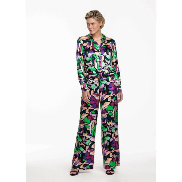 Trousers Wide Leg Satin - Multi