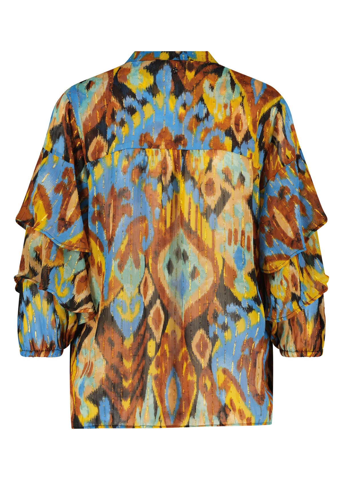 Blouse Spring Ikat Black - Zwart