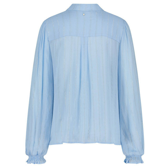 Blouse Puff Sleeve - Blauw