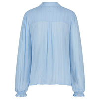Blouse Puff Sleeve - Blauw