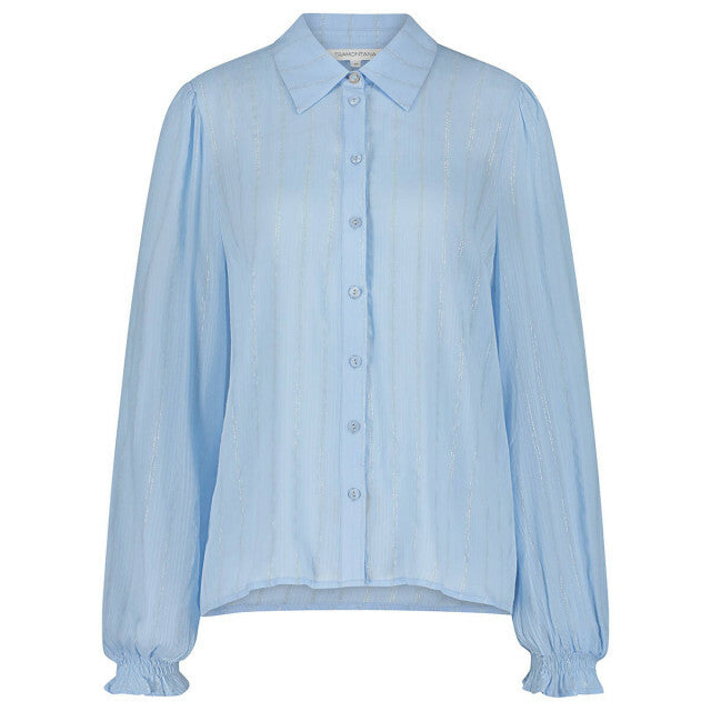 Blouse Puff Sleeve - Blauw