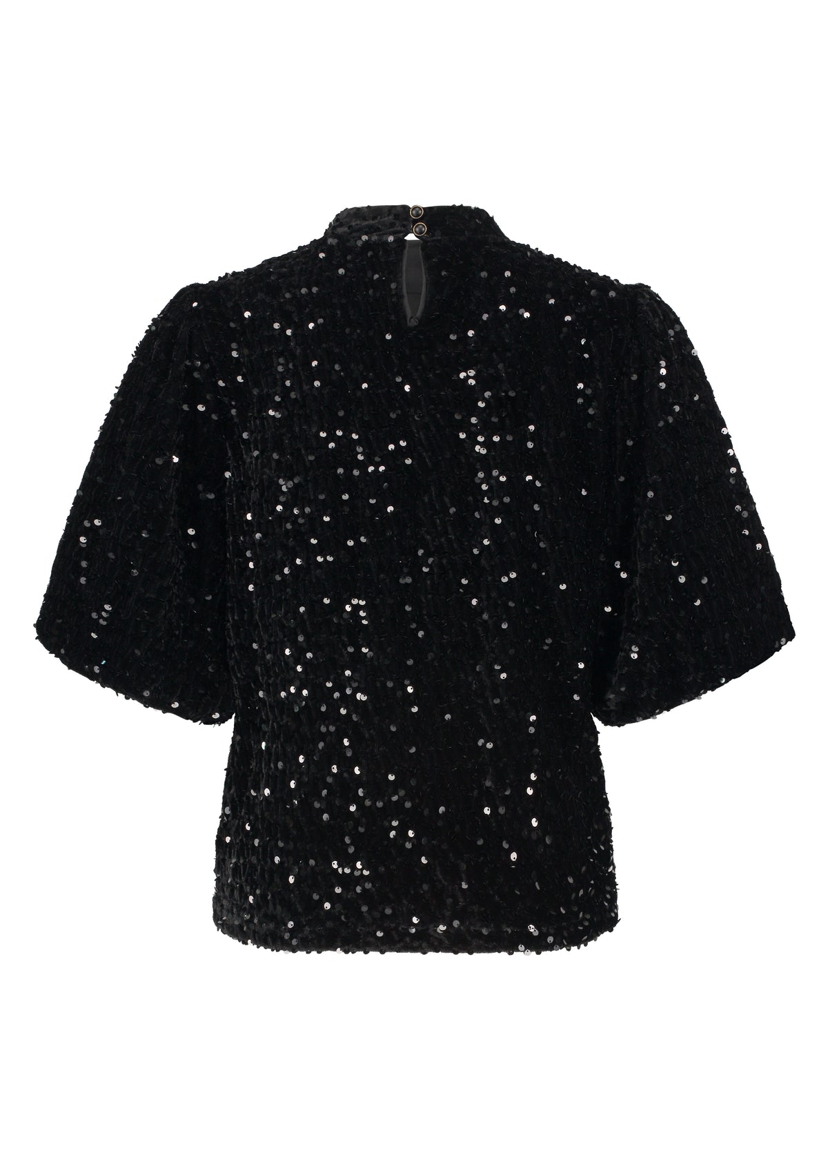Top Sequins - Zwart